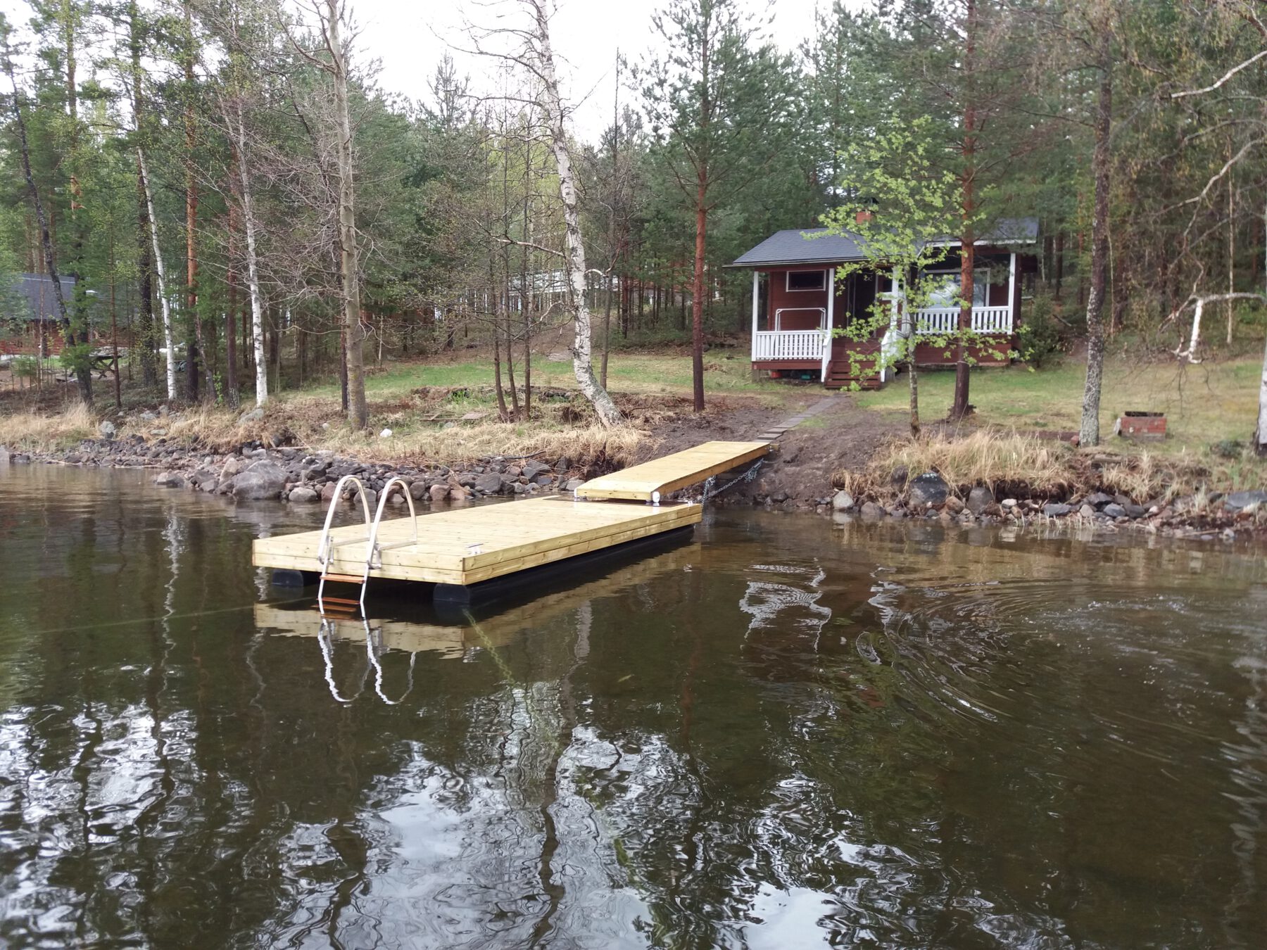 Putkiponttonilaituri P6 + käyntisilta + ankkurointipaketti + rahti - Image 2